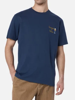 Schweres Baumwoll-T-Shirt für Herren von Arnott mit Grappa e Vinci-Stickerei