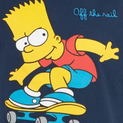 Schweres Baumwoll-T-Shirt für Jungen mit Bart-Skate-Print | DIE SIMPSONS-SONDERAUSGABE