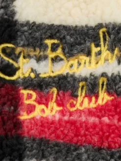 Sherpa-Jacke für Mädchen mit Tartan-Print
