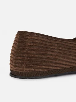 Slipper-Slipper aus Cord für Damen | MY CHALOM SPECIAL EDITION