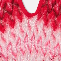 Strickkleid für Mädchen mit Chevronmuster