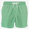 Säuregrüne Delavè-Badeshorts für Herren