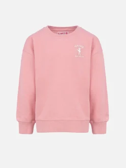 Sweatshirt Briony mit Rundhalsausschnitt für Mädchen mit Aufdruck „St. Barth Ballet Academy“