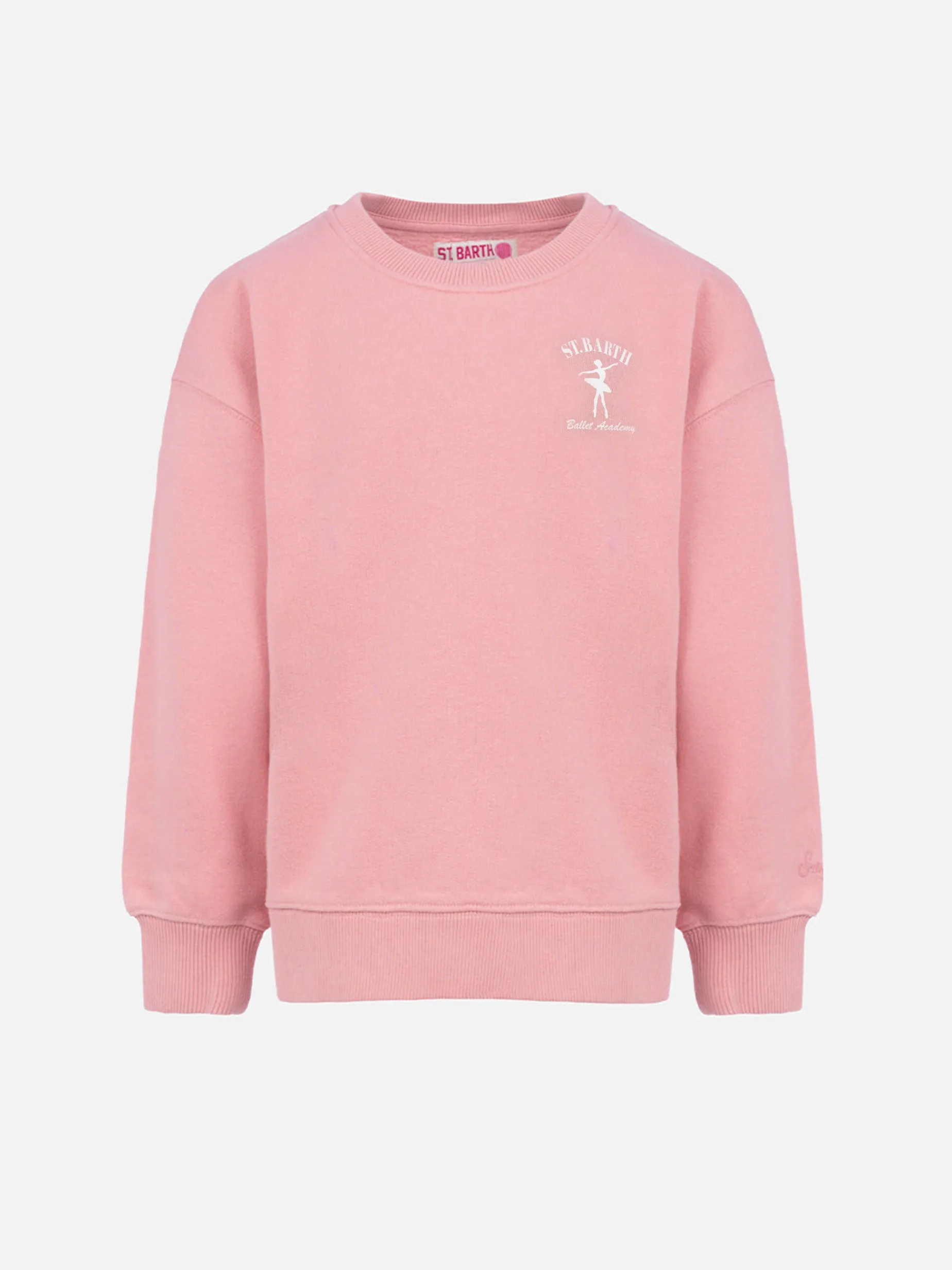 Sweatshirt Briony mit Rundhalsausschnitt für Mädchen mit Aufdruck „St. Barth Ballet Academy“