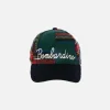 Tartan-Baseballkappe mit Bombardino-Stickerei