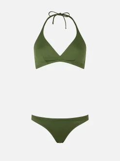 Triangel-Bralette-Bikini für Damen in Militärgrün Gaia Maia