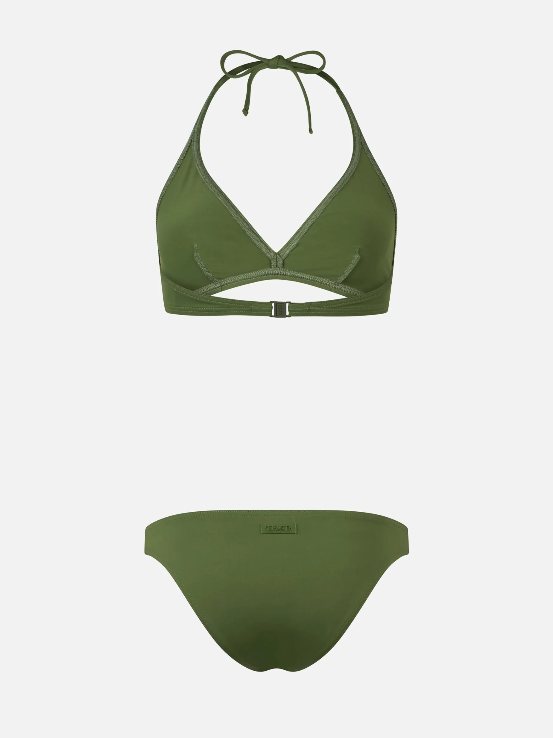 Triangel-Bralette-Bikini für Damen in Militärgrün Gaia Maia