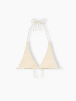 Triangel-Top in Crinkle-Optik für Damen in Weiß Guiana