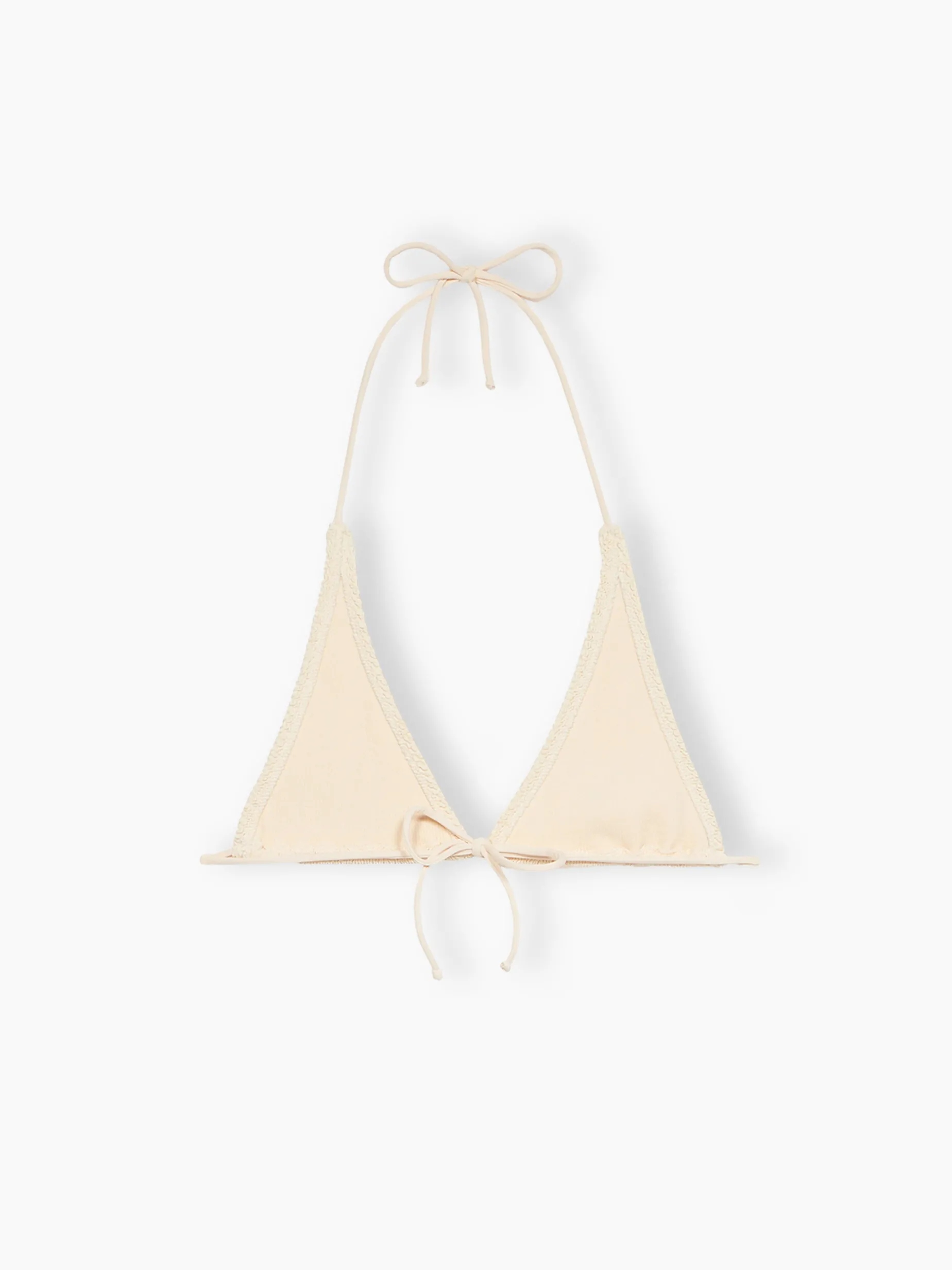 Triangel-Top in Crinkle-Optik für Damen in Weiß Guiana