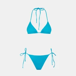 Türkiser Damen-Triangel-Bikini