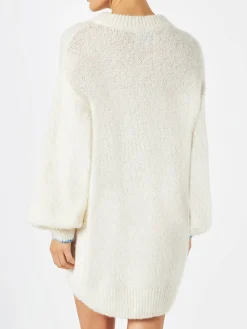 Ultraweiches Damenstrickkleid mit „Oltre le gambe c'è di più“-Stickerei | NIKI DJ SONDEREDITION