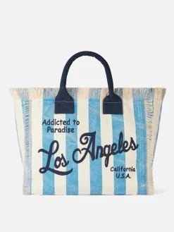 Umhängetasche „Vanity“ aus Segeltuch mit „Los Angeles“-Aufdruck