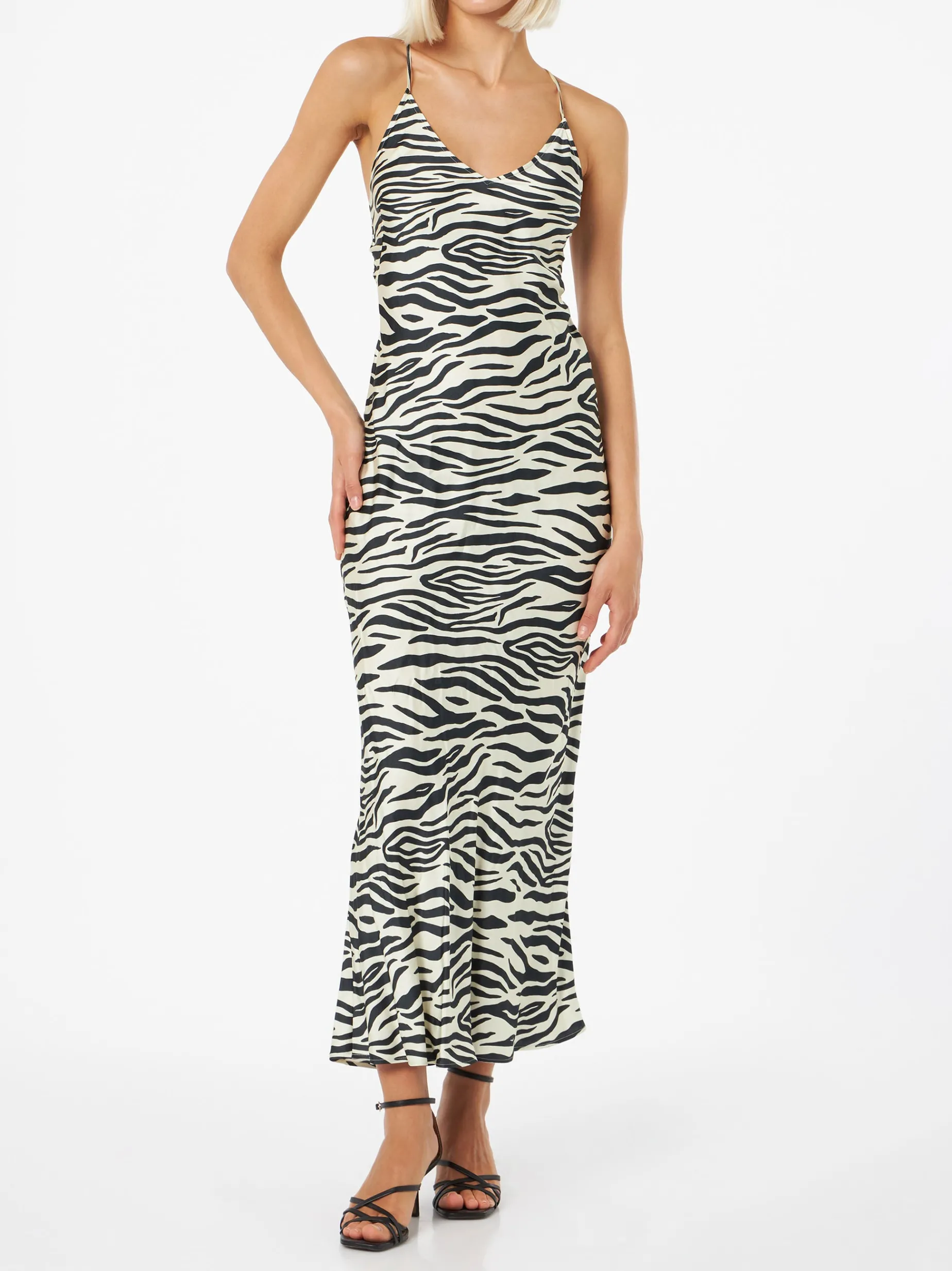 Unterkleid aus Satin mit Zebramuster für Damen Eydis