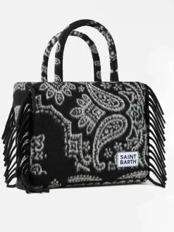 Vanity-Umhängetasche mit schwarzem Bandana-Aufdruck