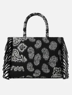 Vanity-Umhängetasche mit schwarzem Bandana-Aufdruck