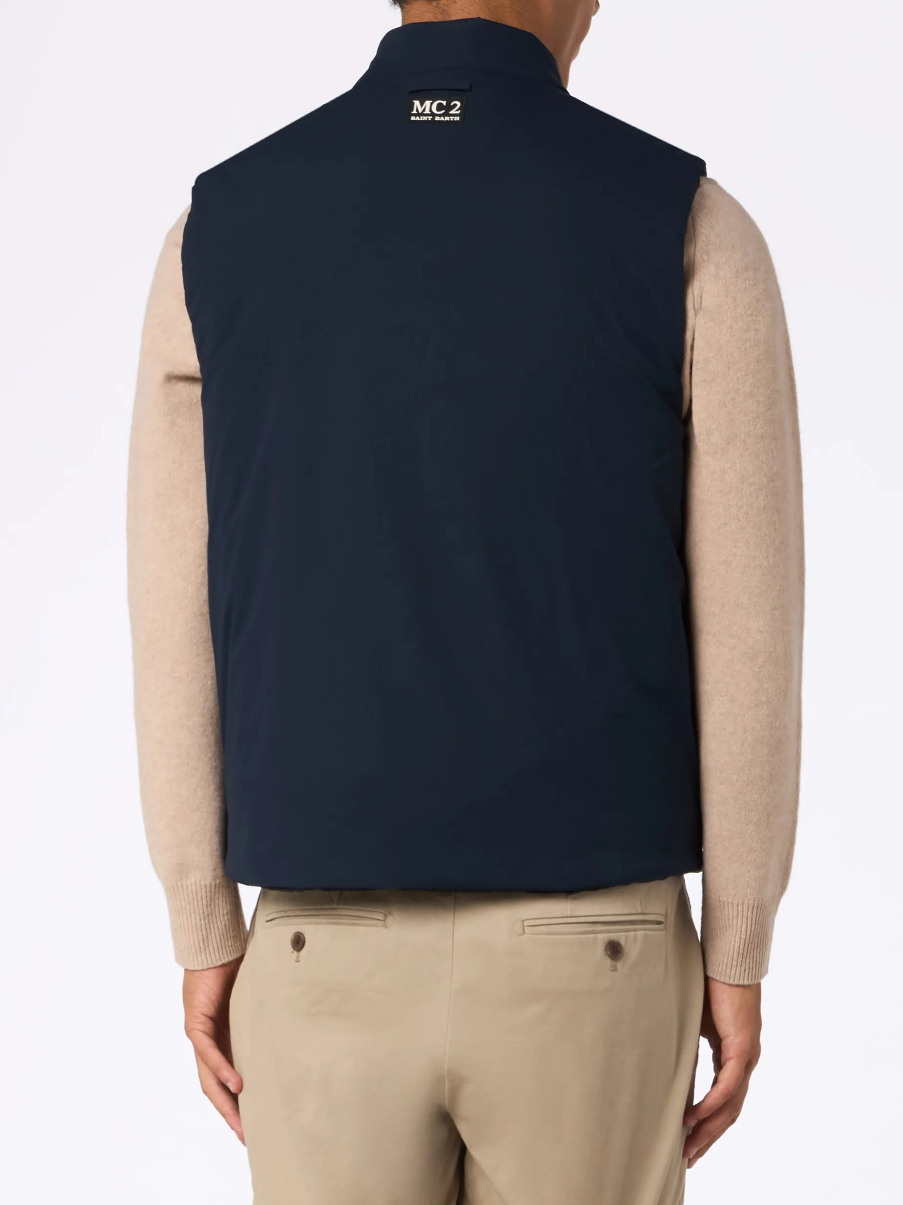 Vonn Herren Steppweste aus Stretchgewebe in Marineblau