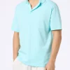 Wassergrünes Herren-Poloshirt aus Baumwolljersey Brighton
