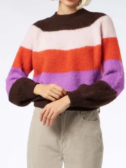 Weicher Damenpullover mit verblassten Farben
