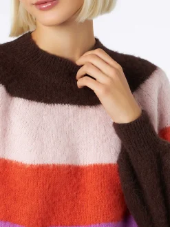 Weicher Damenpullover mit verblassten Farben