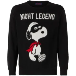 Weicher Herrenpullover mit Snoopy Night Legend-Aufdruck | SNOOPY – PEANUTS™ SONDEREDITION