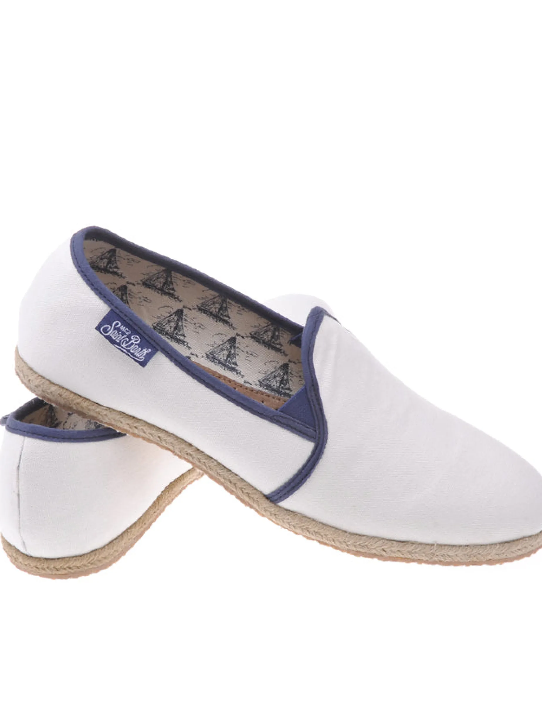 Weiße Canvas-Schuhe für Herren