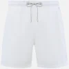 Weiße Herren-Badeshorts aus leichtem Stoff Lighting Pantone | PANTONE-SONDERAUSGABE