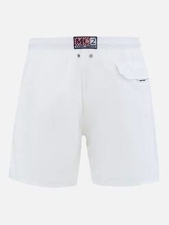 Weiße Herren-Badeshorts aus leichtem Stoff Lighting Pantone | PANTONE-SONDERAUSGABE