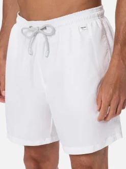 Weiße Herren-Badeshorts aus leichtem Stoff Lighting Pantone | PANTONE-SONDERAUSGABE