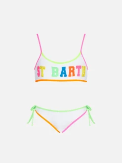 Weißer Bralette-Bikini für Mädchen