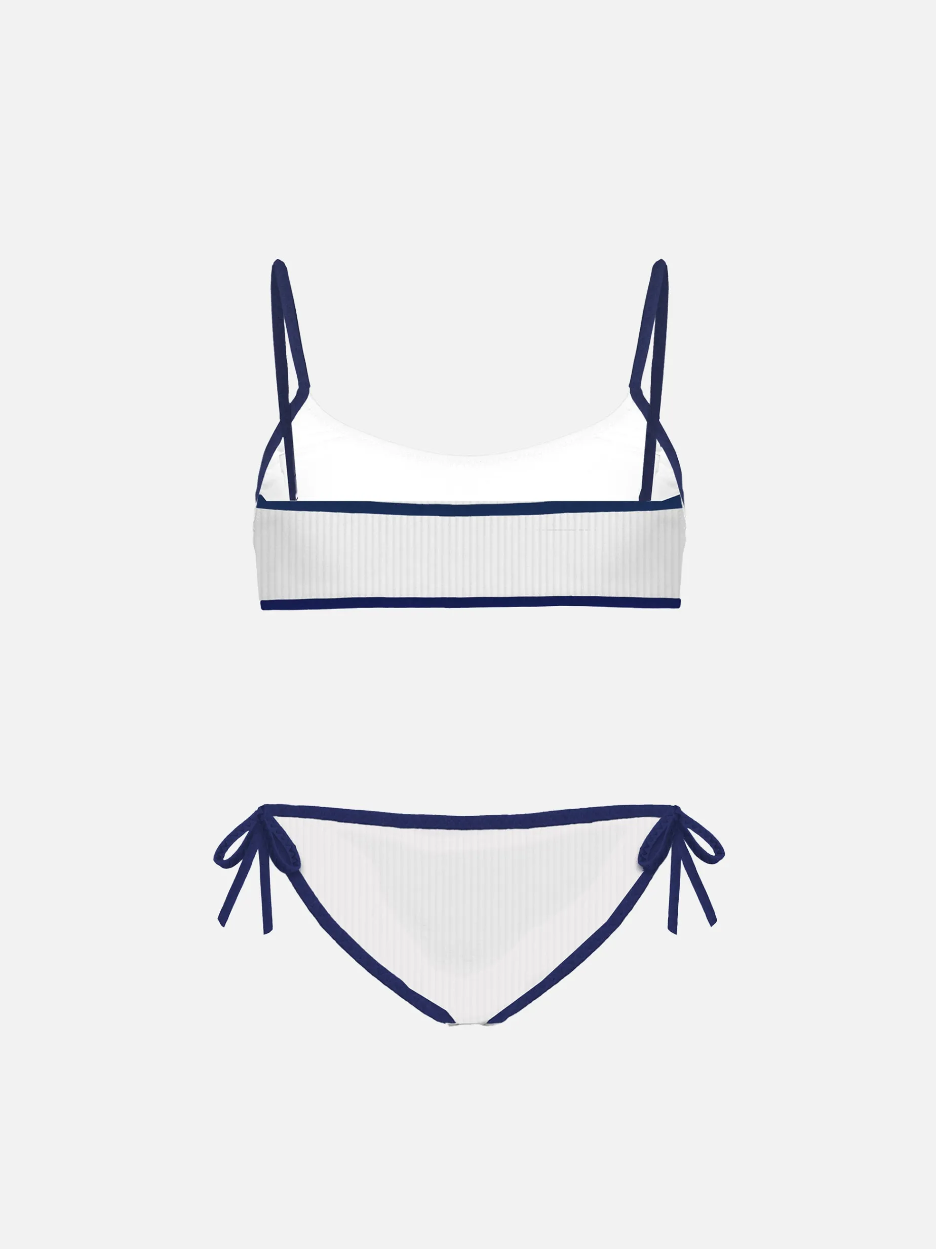 Weißer Bralette-Bikini für Mädchen