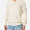 Weißer Kaschmir-Pullover mit Polokragen Covent für Herren