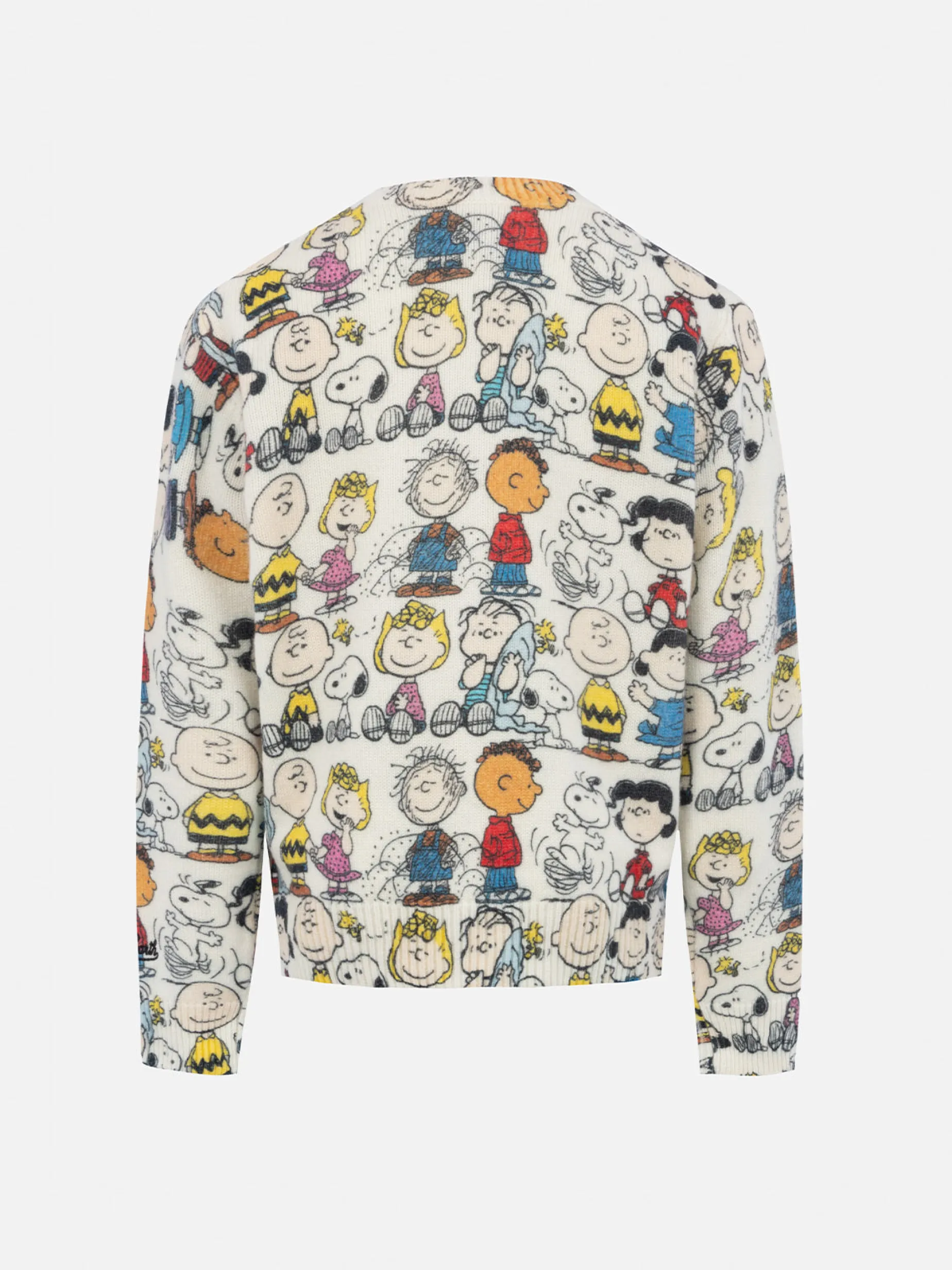 Weißer Rundhalspullover für Jungen Douglas mit Peanuts-Team-Print | SNOOPY PEANUTS SPECIAL EDITION