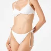 Weißer Triangel-Bikini für Damen