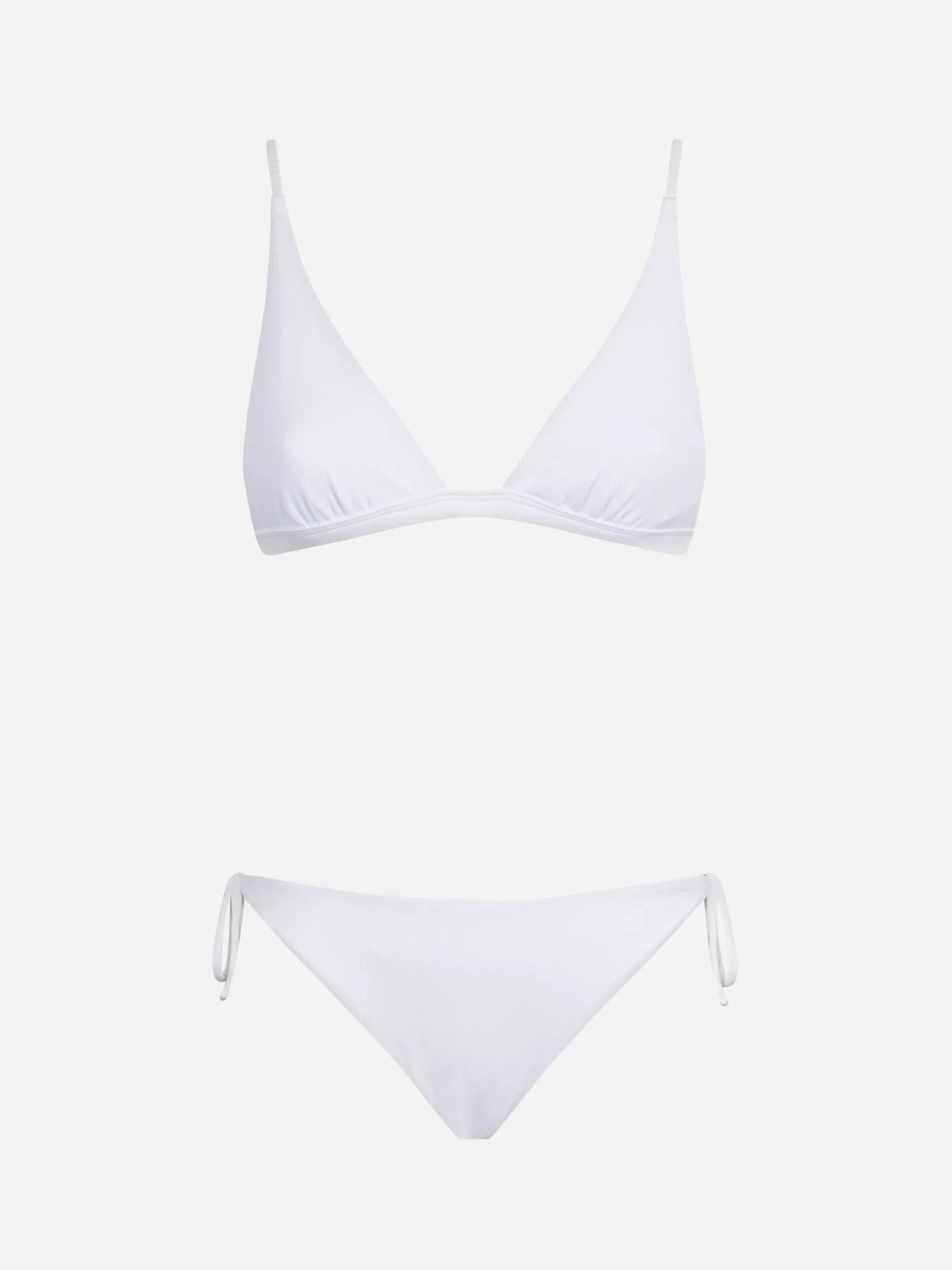 Weißer Triangel-Bikini für Damen