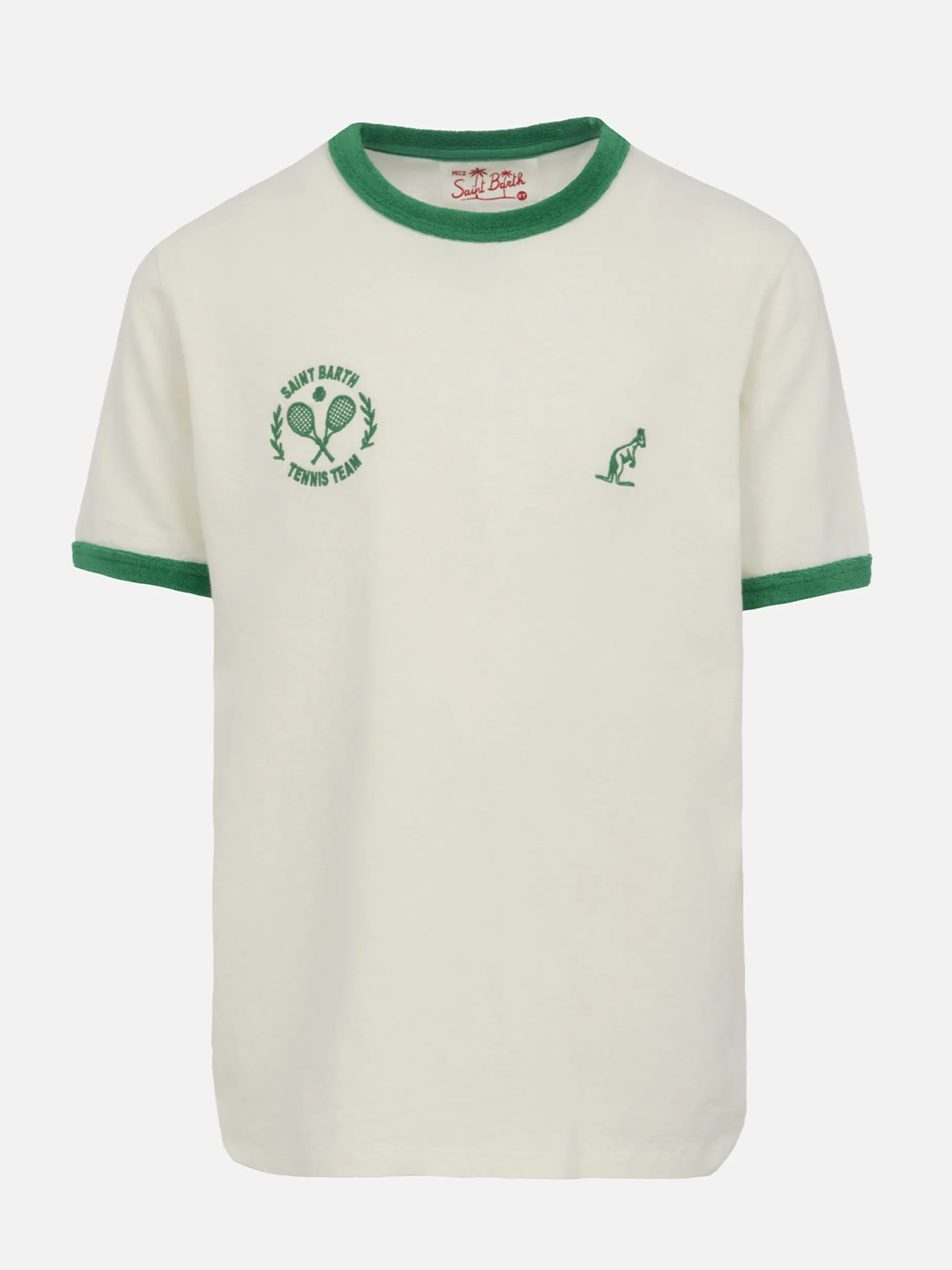 Weißes Baumwoll-T-Shirt für Jungen Dean Jr mit Australian Stickerei | AUSTRALIAN BRAND SPECIAL EDITION