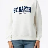 Weißes Damen-Sweatshirt aus Fleece-Baumwolle Stardust
