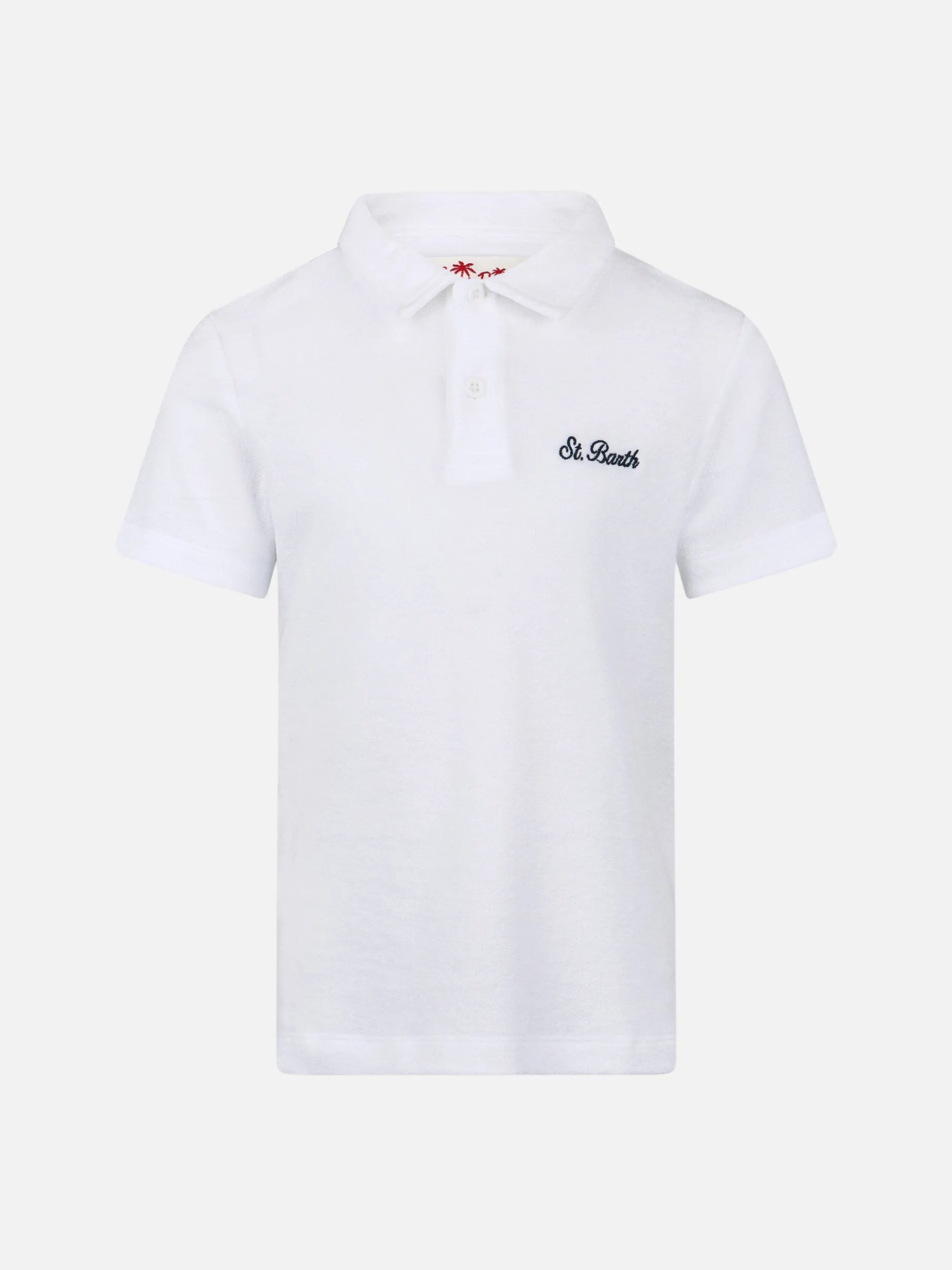 Weißes Frottee-Poloshirt für Jungen Jeremy Jr