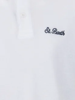 Weißes Frottee-Poloshirt für Jungen Jeremy Jr