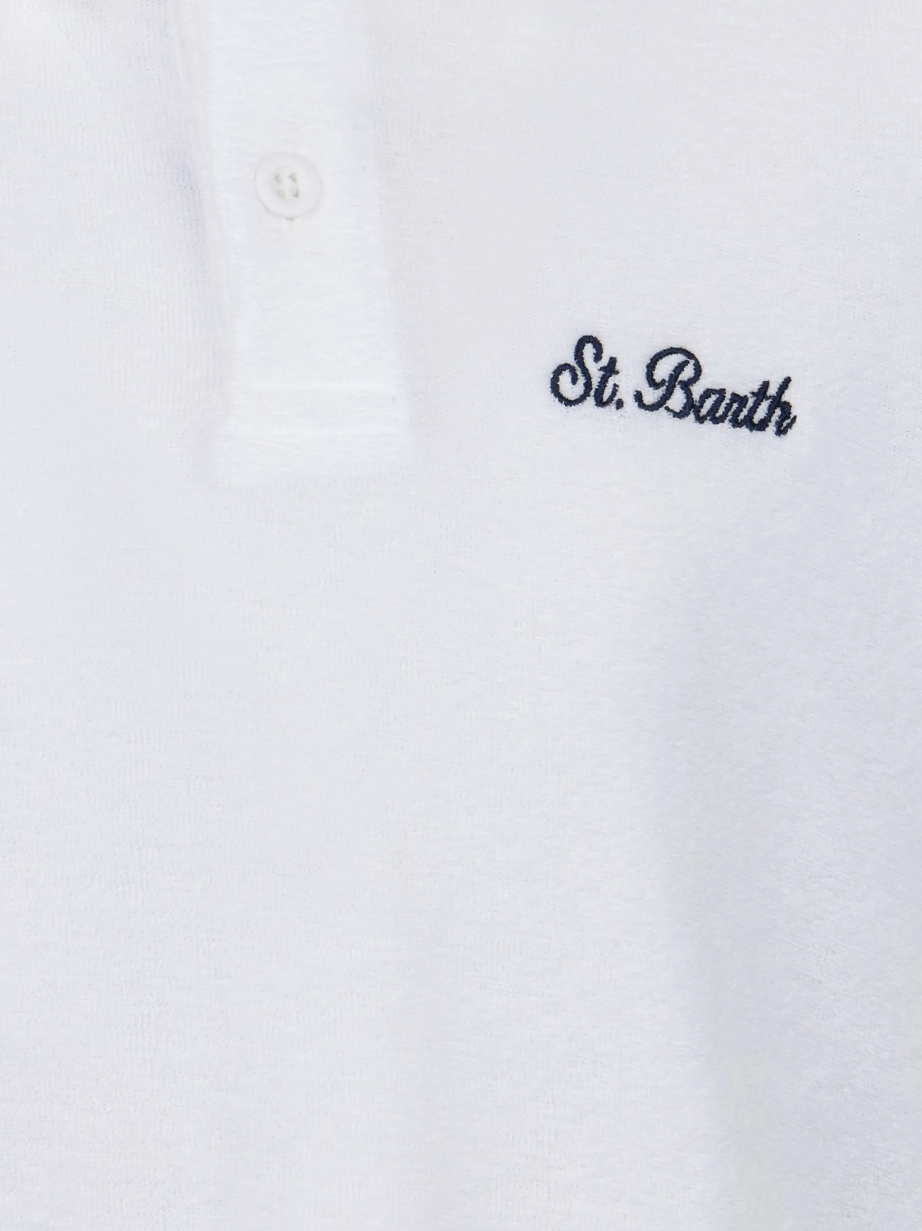 Weißes Frottee-Poloshirt für Jungen Jeremy Jr