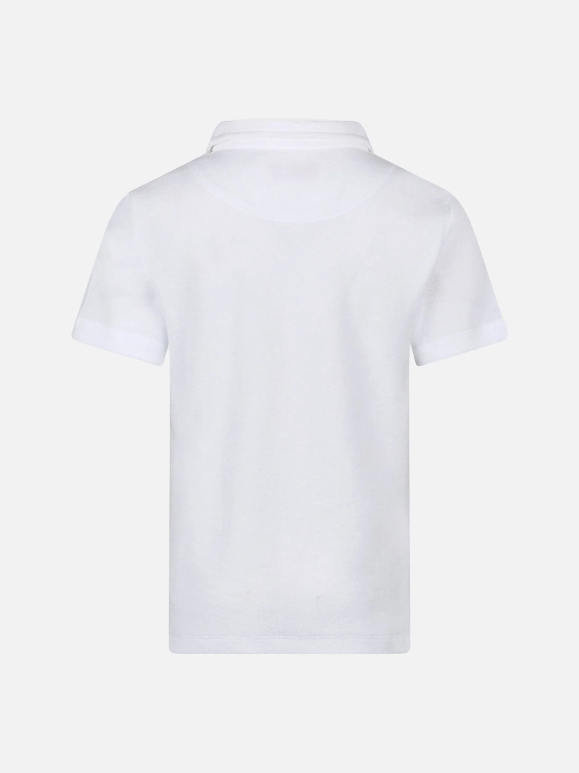 Weißes Frottee-Poloshirt für Jungen Jeremy Jr