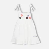 Weißes Häkelkleid für Mädchen