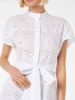 Weißes Sangallo-Kleid für Damen Keira