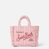 Wollhandtasche Mini Vanity mit rosa Tweedmuster