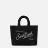 Wollhandtasche Mini Vanity mit schwarzem Tweedmuster