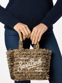 Wollhandtasche Mini Vanity mit mehrfarbigem Muster