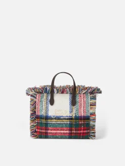 Wollhandtasche Mini Vanity mit Schottenmuster