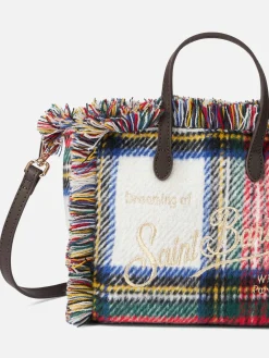 Wollhandtasche Mini Vanity mit Schottenmuster
