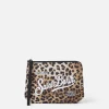 Wollige Pochette Aline mit Animalier-Print