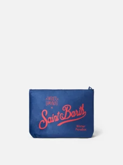Wollige Pochette Aline mit Courma con la ciurma-Print