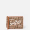 Wollpochette Aline mit Pied-de-Poule-Print